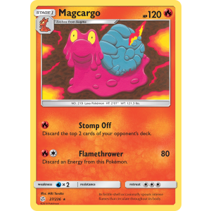 Magcargo 27/236 Pokemon TCG Sun & Moon Cosmic Eclipse