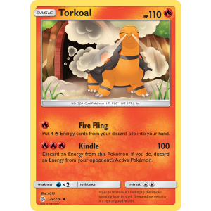 Torkoal 29/236 Pokemon TCG Sun & Moon Cosmic Eclipse