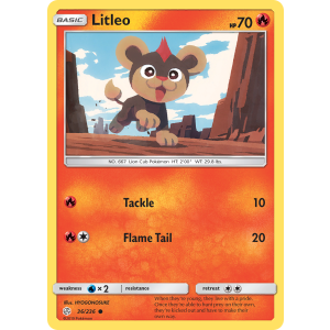 Litleo 36/236 Pokemon TCG Sun & Moon Cosmic Eclipse