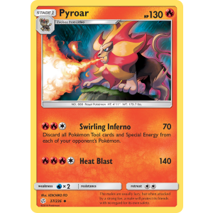 Pyroar 37/236 Pokemon TCG Sun & Moon Cosmic Eclipse