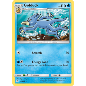 Golduck 41/236 Pokemon TCG Sun & Moon Cosmic Eclipse