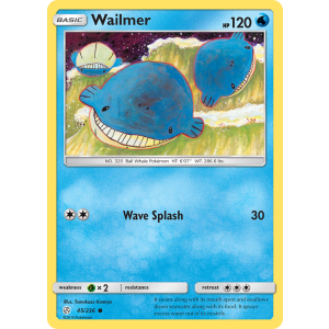 Wailmer 45/236 Pokemon TCG Sun & Moon Cosmic Eclipse