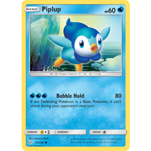 Piplup 54/236 Pokemon TCG Sun & Moon Cosmic Eclipse