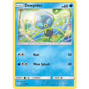 Dewpider 64/236 Pokemon TCG Sun & Moon Cosmic Eclipse