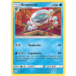 Araquanid 65/236 Pokemon TCG Sun & Moon Cosmic Eclipse