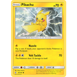 Pikachu 66/236 Pokemon TCG Sun & Moon Cosmic Eclipse