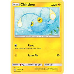 Chinchou 71/236 Pokemon TCG Sun & Moon Cosmic Eclipse