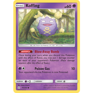 Koffing 76/236 Pokemon TCG Sun & Moon Cosmic Eclipse