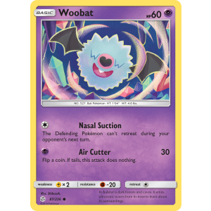 Woobat 87/236 Pokemon TCG Sun & Moon Cosmic Eclipse