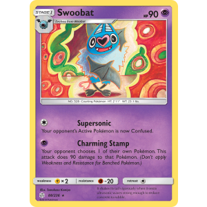 Swoobat 88/236 Pokemon TCG Sun & Moon Cosmic Eclipse