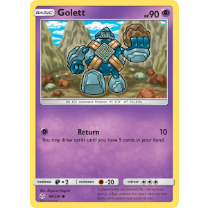 Golett 89/236 Pokemon TCG Sun & Moon Cosmic Eclipse