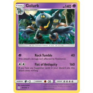 Golurk 90/236 Pokemon TCG Sun & Moon Cosmic Eclipse