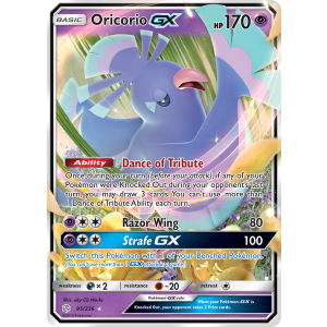 Rare Holo GX Oricorio-GX 95/236 Pokemon TCG Sun & Moon Cosmic Eclipse