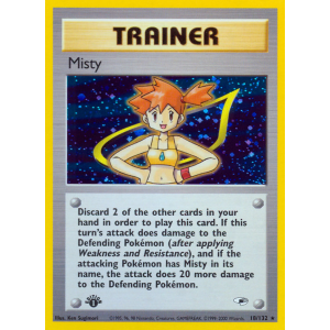 Rare Holo Misty 18/132 Pokemon TCG Gym Gym Heroes