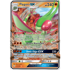 Rare Holo GX Flygon-GX 110/236 Pokemon TCG Sun & Moon Cosmic Eclipse