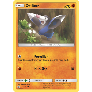 Drilbur 114/236 Pokemon TCG Sun & Moon Cosmic Eclipse