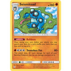 Seismitoad 117/236 Pokemon TCG Sun & Moon Cosmic Eclipse