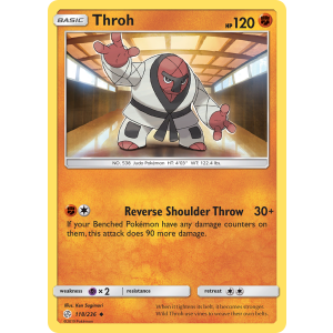 Throh 118/236 Pokemon TCG Sun & Moon Cosmic Eclipse