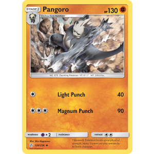 Pangoro 120/236 Pokemon TCG Sun & Moon Cosmic Eclipse