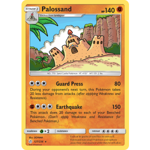 Palossand 127/236 Pokemon TCG Sun & Moon Cosmic Eclipse