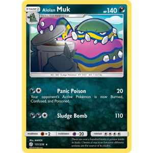 Alolan Muk 131/236 Pokemon TCG Sun & Moon Cosmic Eclipse