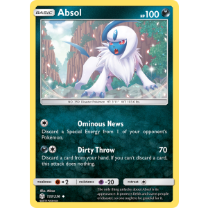 Absol 133/236 Pokemon TCG Sun & Moon Cosmic Eclipse