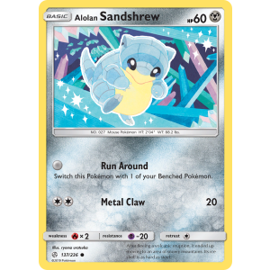 Alolan Sandshrew 137/236 Pokemon TCG Sun & Moon Cosmic Eclipse