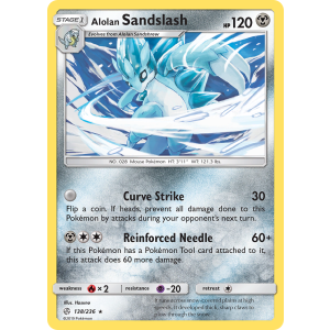 Alolan Sandslash 138/236 Pokemon TCG Sun & Moon Cosmic Eclipse