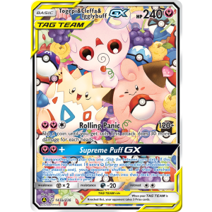 Rare Ultra Togepi & Cleffa & Igglybuff-GX 143a/236 Pokemon TCG Sun & Moon Cosmic Eclipse