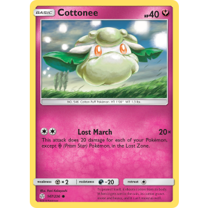 Cottonee 147/236 Pokemon TCG Sun & Moon Cosmic Eclipse