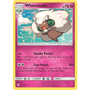 Whimsicott 148/236 Pokemon TCG Sun & Moon Cosmic Eclipse