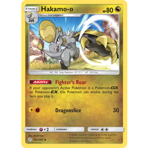 Hakamo-o 162/236 Pokemon TCG Sun & Moon Cosmic Eclipse