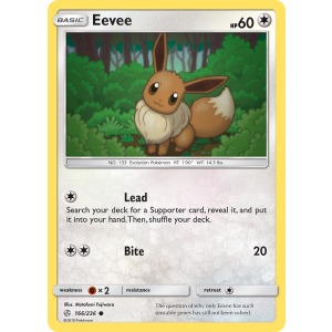 Eevee 166/236 Pokemon TCG Sun & Moon Cosmic Eclipse