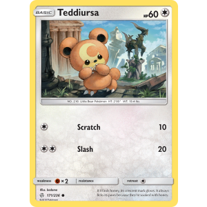 Teddiursa 171/236 Pokemon TCG Sun & Moon Cosmic Eclipse