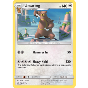 Ursaring 172/236 Pokemon TCG Sun & Moon Cosmic Eclipse