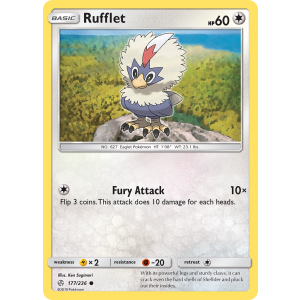 Rufflet 177/236 Pokemon TCG Sun & Moon Cosmic Eclipse