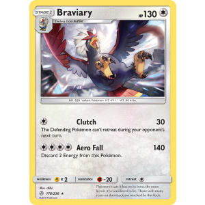 Braviary 178/236 Pokemon TCG Sun & Moon Cosmic Eclipse