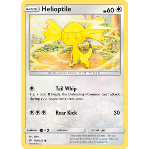 Helioptile 179/236 Pokemon TCG Sun & Moon Cosmic Eclipse