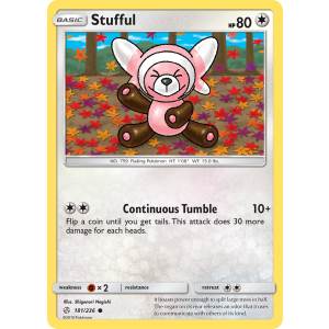 Stufful 181/236 Pokemon TCG Sun & Moon Cosmic Eclipse