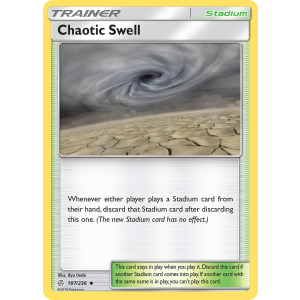 Chaotic Swell 187/236 Pokemon TCG Sun & Moon Cosmic Eclipse