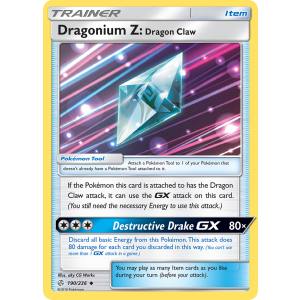 Dragonium Z: Dragon Claw 190/236 Pokemon TCG Sun & Moon Cosmic Eclipse