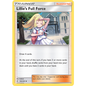 Lillie's Full Force 196/236 Pokemon TCG Sun & Moon Cosmic Eclipse