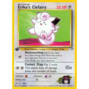 Erika's Clefairy 25/132 Pokemon TCG Gym Gym Heroes