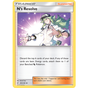 N's Resolve 200/236 Pokemon TCG Sun & Moon Cosmic Eclipse