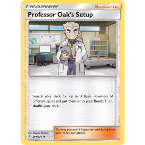 Professor Oak's Setup 201/236 Pokemon TCG Sun & Moon Cosmic Eclipse