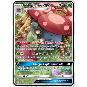 Rare Ultra Vileplume-GX 211/236 Pokemon TCG Sun & Moon Cosmic Eclipse