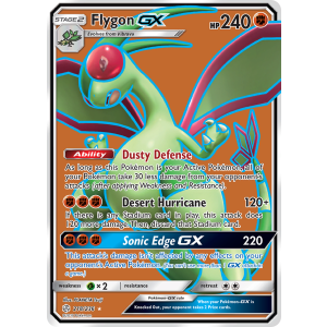 Rare Ultra Flygon-GX 218/236 Pokemon TCG Sun & Moon Cosmic Eclipse