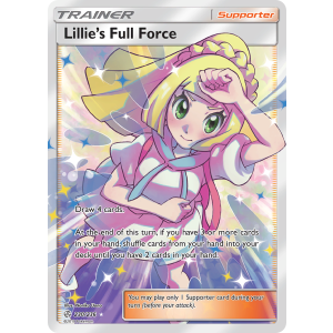 Rare Ultra Lillie's Full Force 230/236 Pokemon TCG Sun & Moon Cosmic Eclipse