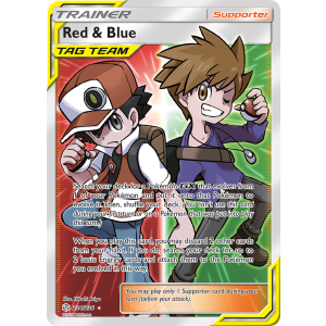 Rare Ultra Red & Blue 234/236 Pokemon TCG Sun & Moon Cosmic Eclipse