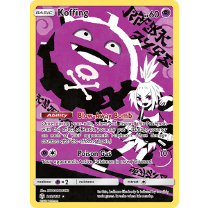 Rare Secret Koffing 243/236 Pokemon TCG Sun & Moon Cosmic Eclipse